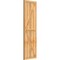 Ekena Millwork Framed Board-n-Batten Shutters w/Z-Bar, Rough Sawn Western Red Cedar, 21 1/2W x 70H, PR RBF06Z21X070RWR - alternate 3